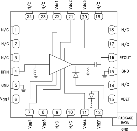 HMC952ALP5GE/HMC952ALP5GETR中等功率放大器  ADI代理商
