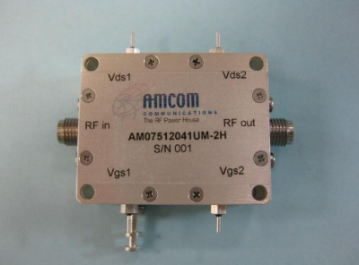 X波段寬帶GaN功率放大器模塊AM07512041UM-2H