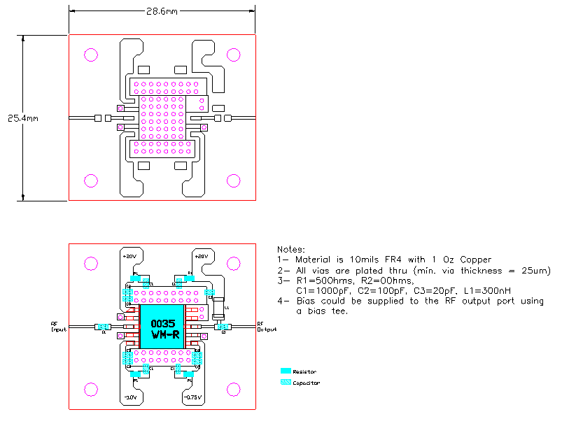 AM003536WM-BM / FM-R的測試電路