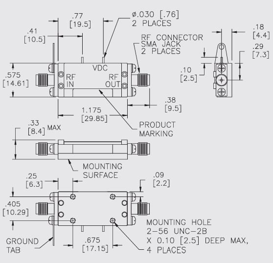 A2CP14212低噪聲放大器Teledyne防務電子