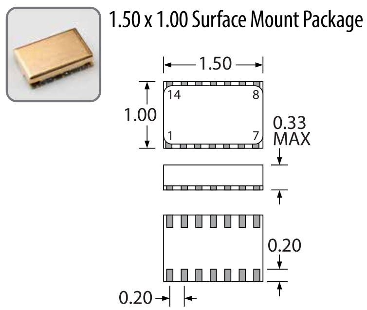 MN724-0435.2000壓控SAW晶振：高性能VC-SAW振蕩器