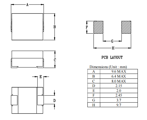 HCB106480N系列功率電感器DELTA