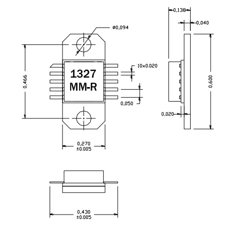 AM132740MM-EM-R L/S波段寬帶功率放大器